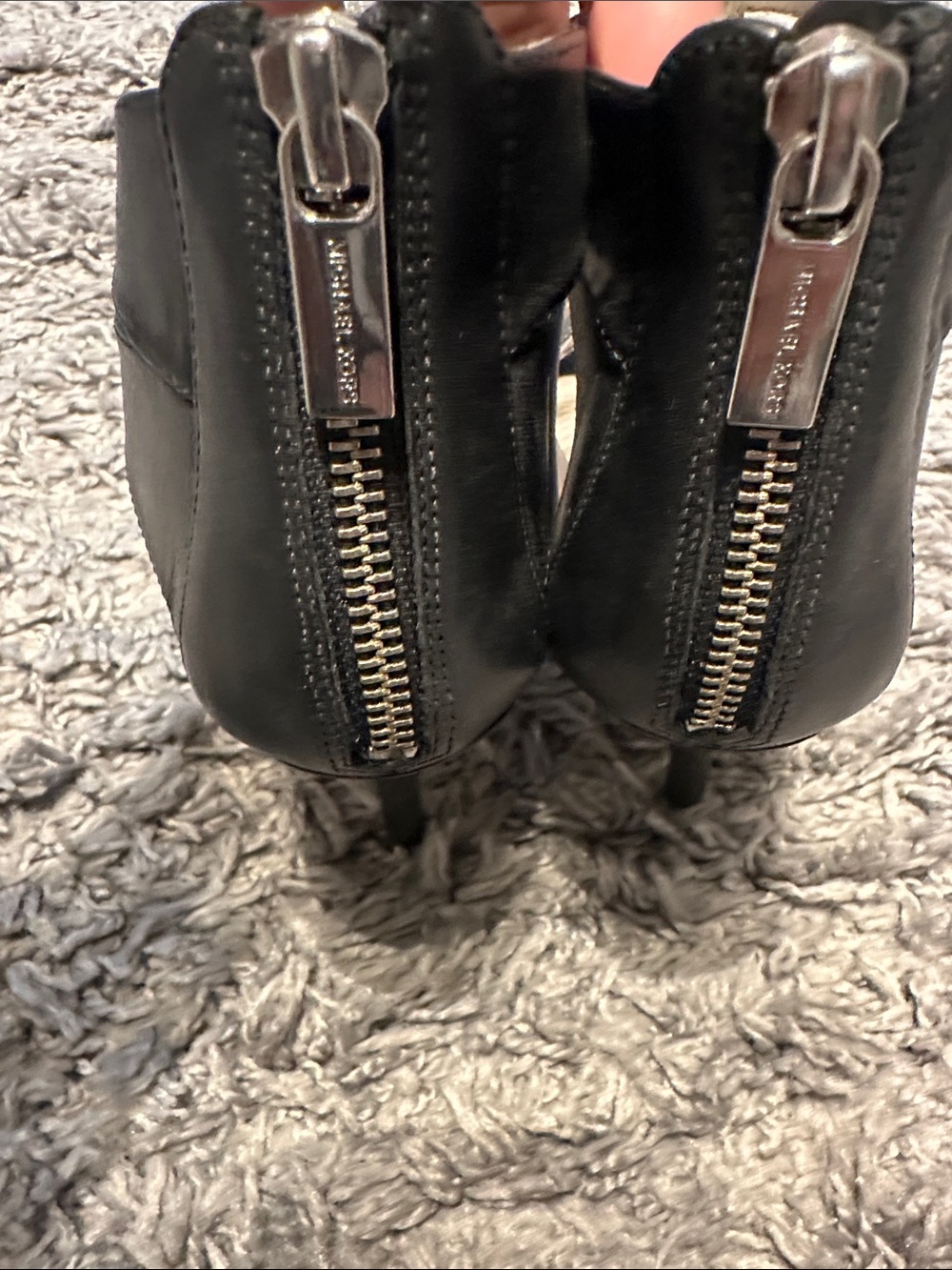 Michael Kors Black Cutout Peep-Toe Stiletto Heels - Picture 4 of 5